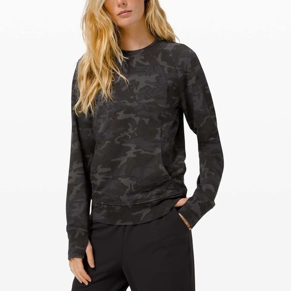 Lululemon Scuba Crew Incognito Camo Multi Grey Size 4 - Picture 1 of 8